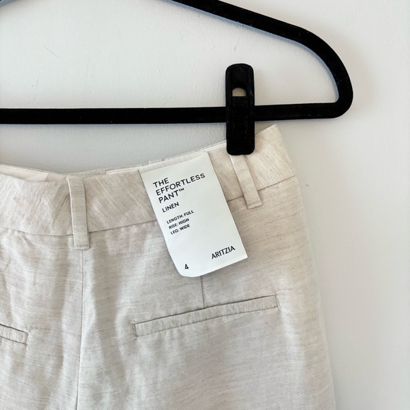 Aritzia NWT The Effortless Pant CruiseLinen Trouser Tailored Relaxed High-Rise - Picture 7 of 8